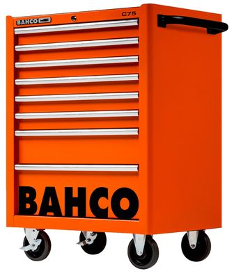 Bahco 1475K8 | C75 Klassieke Gereedschapswagen | Oranje | 8 Lades - 1475K8
