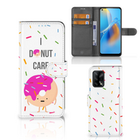 OPPO A74 4G Book Cover Donut Roze