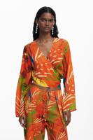 Tropische overslagtop - ORANGE - L