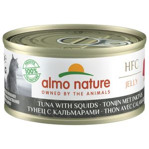 Almo Nature HFC kat Jelly Tonijn met Inktvis 70gr