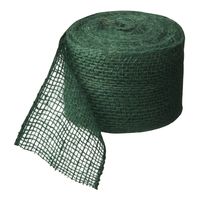 Juteband groen 10 cm x 25 meter hobby/knutselmateriaal - thumbnail