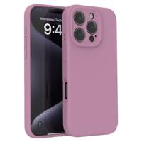Lunso iPhone 16 Pro hoesje - Flexibel siliconen Backcover - Paars