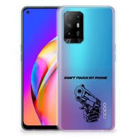 OPPO A94 5G | Reno5 Z Silicone-hoesje Gun Don't Touch My Phone