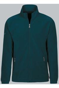 TRIGEMA Regular Fit Fleece jas groen, Effen