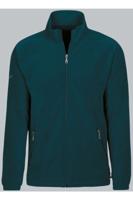 TRIGEMA Regular Fit Fleece jas groen, Effen - thumbnail