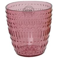 Drinkglas/beker - kunststof - 250 ml - roze   - - thumbnail