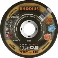 Rhodius XTK6 EXACT BOX 211301 Doorslijpschijf gebogen 115 mm 10 stuk(s) RVS, Staal