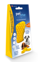 Pet+Me Dog Hair Brush Kort haar Geel