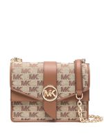 Michael Michael Kors sac à bandoulière à logo en jacquard - Marron - thumbnail