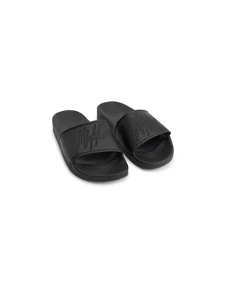 Malelions Signature Slippers Dames Zwart - Maat 37 - Kleur: Zwart | Soccerfanshop