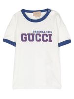 Gucci Kids t-shirt en coton à logo imprimé - Blanc