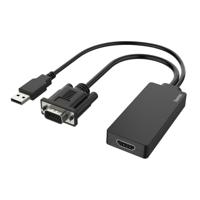 Hama video-adapter vga+usb-stekker - hdmi™-aansluiting full-hd 1080p