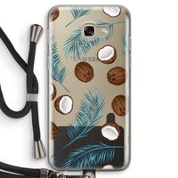 Kokosnoot roze: Samsung Galaxy A5 (2017) Transparant Hoesje met koord