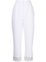 SHIATZY CHEN pantalon court à perles brodées - Blanc - thumbnail