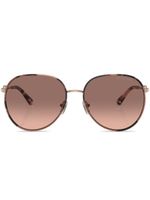 Michael Kors lunettes de soleil Empire à monture ronde - Métallisé