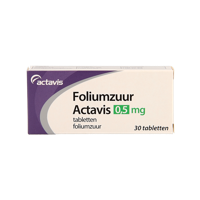 Foliumzuur 0.5mg 30 Tabletten