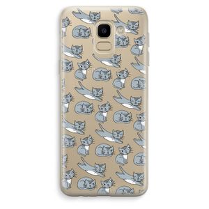 Poezen: Samsung Galaxy J6 (2018) Transparant Hoesje