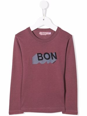 Bonpoint t-shirt à logo imprimé - Rose