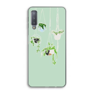 Hang In There: Samsung Galaxy A7 (2018) Transparant Hoesje