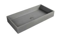 Wastafel Beton Natuurlijk Beton Rechthoek 80×39 cm | BET-511nc