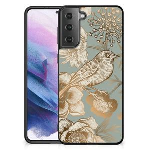 Bloemen Hoesje voor Samsung Galaxy S21 Plus Vintage Bird Flowers