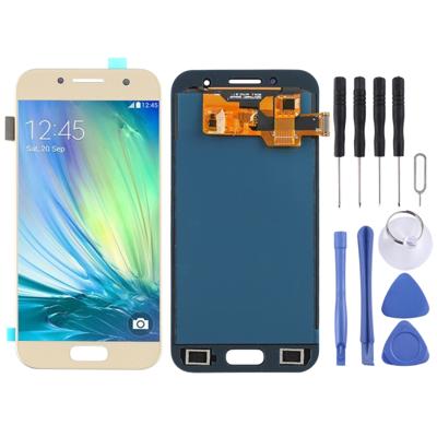 LCD het scherm en digitizer volledige assemblage (TFT materiaal) voor Melkweg a3 (2017) A320FL A320F A320F/DS A320y/DS A320y (goud)