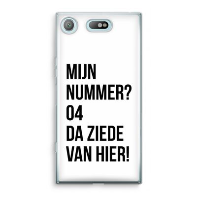 Da ziede van hier: Sony Xperia XZ1 Compact Transparant Hoesje