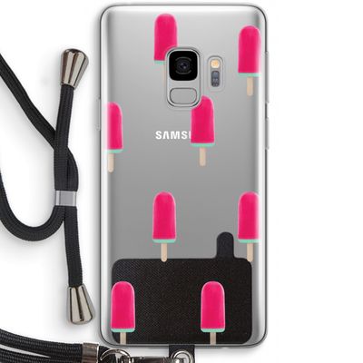 Waterijsje: Samsung Galaxy S9 Transparant Hoesje met koord