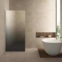 Wiesbaden Slim Inloopdouche 90x200 cm - Nano-Coating - Helder Spiegelrookglas