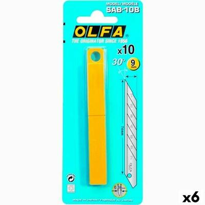 Snijmes Olfa 9 mm 10 Onderdelen 6 Stuks