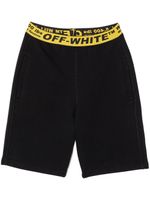 Off-White Kids short à bande logo - Noir