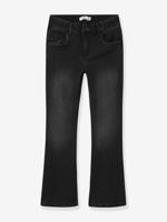 Pyjama meisjes gerecycled katoenmix zwart denim