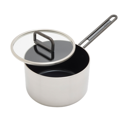GreenPan™ Stanley Tucci™ Stainless Steel Ceramic Nonstick 4QT/20cm Saucepan with Lid