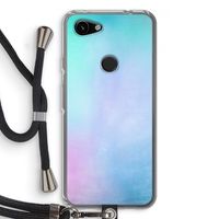 mist pastel: Pixel 3a Transparant Hoesje met koord