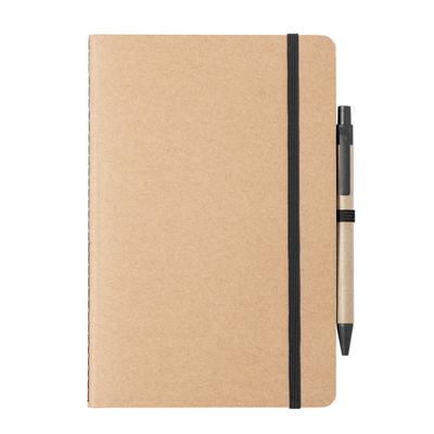 Notitieboekje A5 - opschrijfboekje - 21 cm - 60 paginas - zwart elastiek - schriften