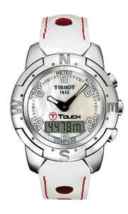 Horlogeband Tissot T33764881A / T610014637 Leder Wit
