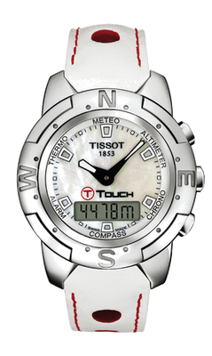 Horlogeband Tissot T33764881A / T610014637 Leder Wit