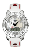 Horlogeband Tissot T33764881A / T610014637 Leder Wit - thumbnail