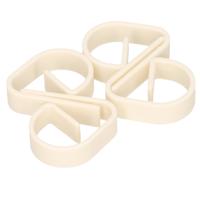 Tafelkleedklemmen - 4x - zilverkleurig - handjes vorm - 5 cm Tafelkleedklemmen - 4x - zilverkleurig - handjes vorm - 5 cm