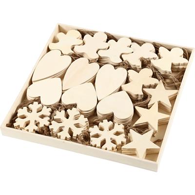Creativ Company Ornamenten, afm 9-11 cm, dikte 4 mm, 90 stuk/ 1 doos