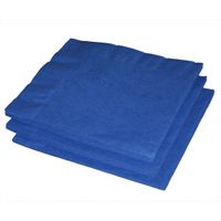 80x stuks Blauwe kleuren thema servetten 33 x 33 cm - thumbnail