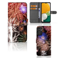 Samsung Galaxy A14 4G Wallet Case met Pasjes Vuurwerk - thumbnail