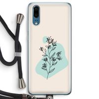 Violets are blue: Huawei P20 Transparant Hoesje met koord