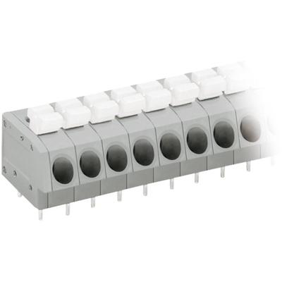 WAGO 804-108 Veerkrachtklemblok 2.50 mm² Aantal polen 8 Grijs, Wit 1 stuk(s)