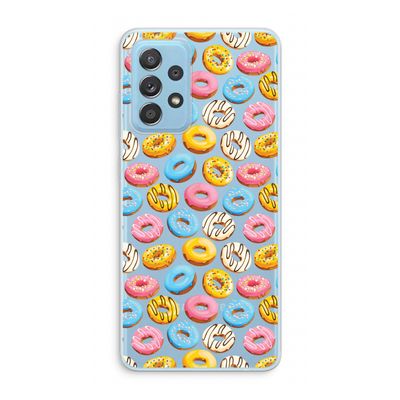 Pink donuts: Samsung Galaxy A73 Transparant Hoesje