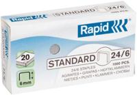 1000 Rapid 24/6 nietjes gegalvaniseerd