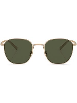 Oliver Peoples lunettes de soleil carrées Rynn - Or