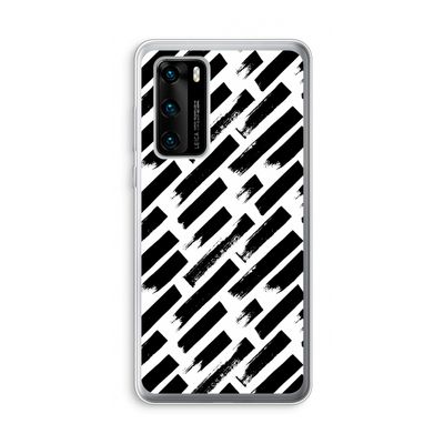 Zwarte vegen: Huawei P40 Transparant Hoesje