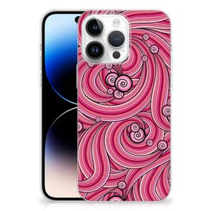 iPhone 14 Pro Max Hoesje maken Swirl Pink