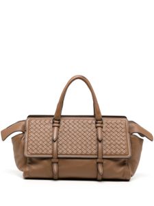 Bottega Veneta Pre-Owned sac à main Monaco en cuir Intrecciato (2015) - Marron